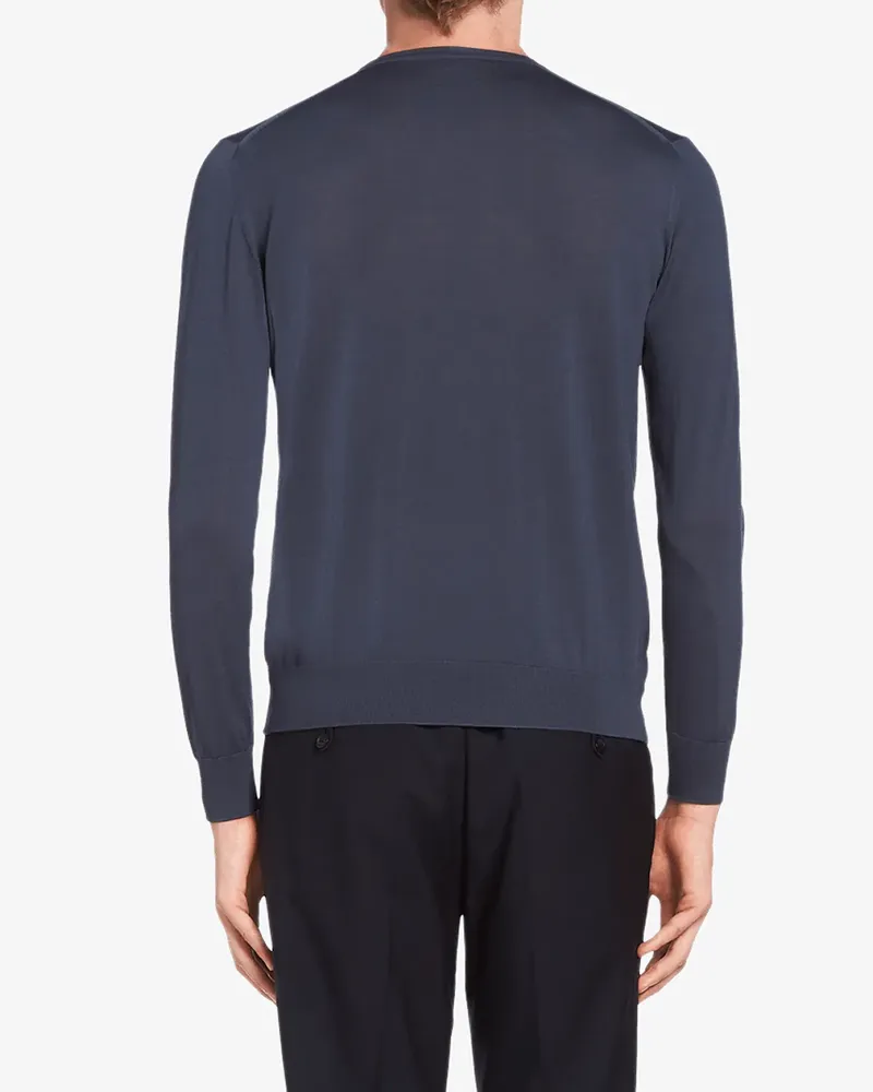 Prada Klassischer Pullover - Grau Grau