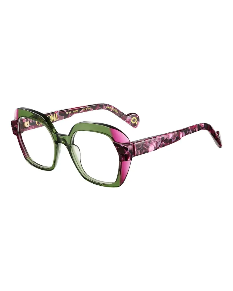 Etnia Barcelona Chroma N04 Brille mit geometrischem Gestell - Grün Grün