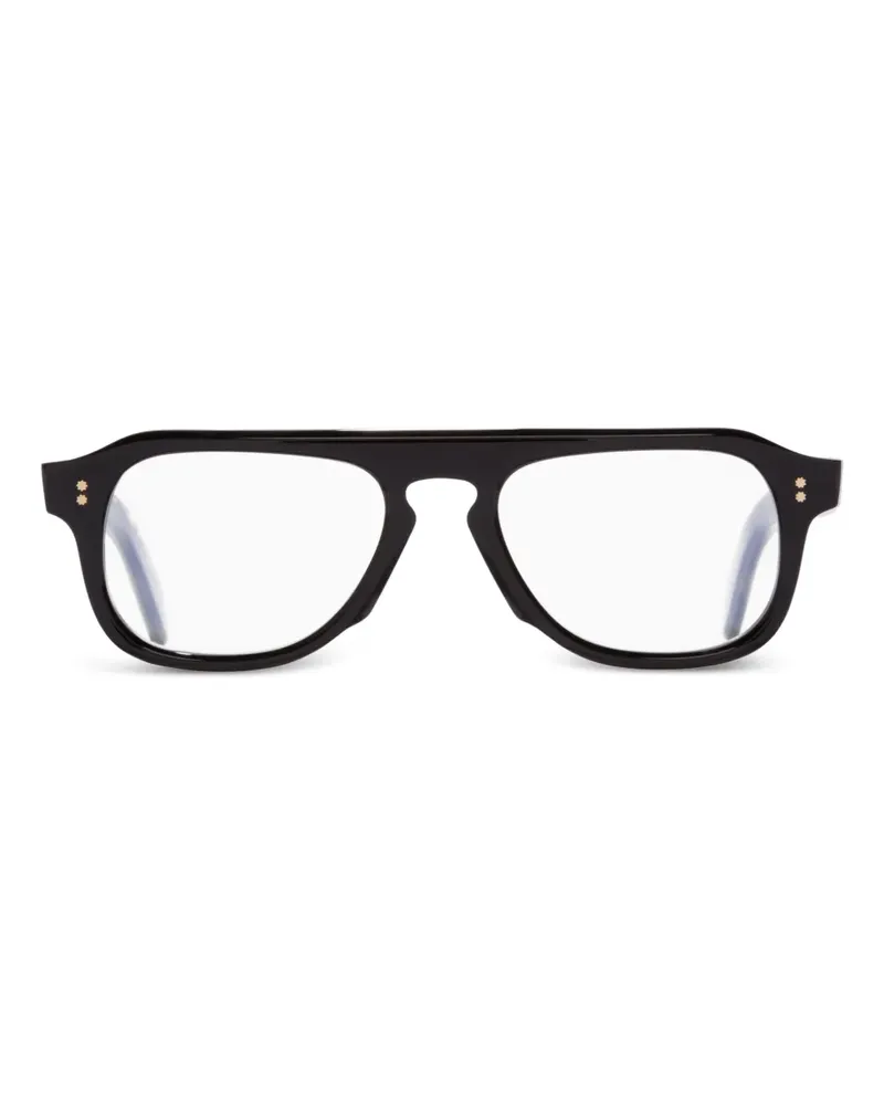 Cutler and Gross Brille mit geometrischem Gestell - Schwarz Schwarz