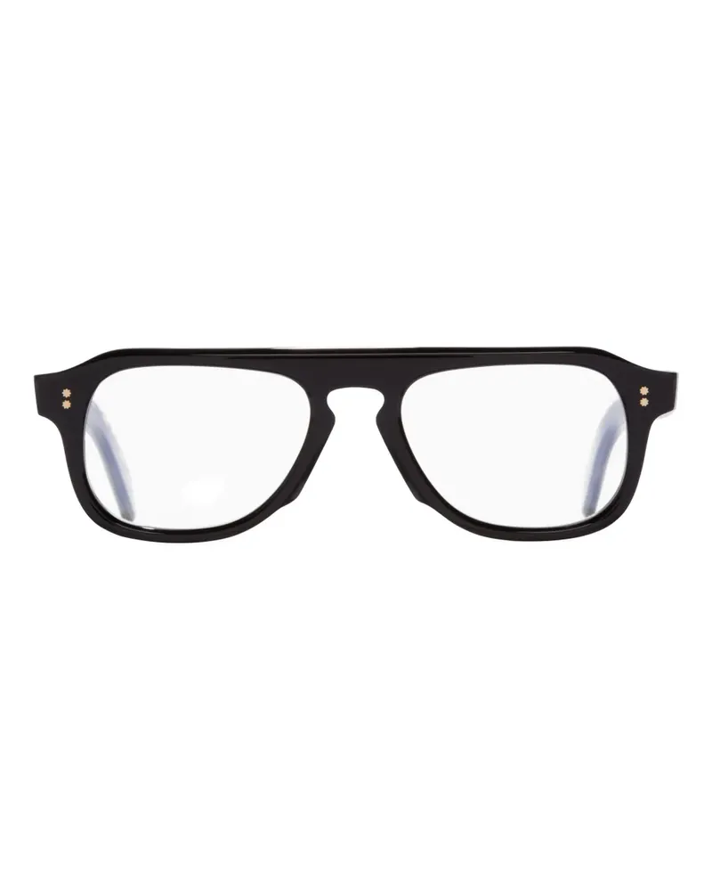 Cutler and Gross geometric-frame glasses - Schwarz Schwarz