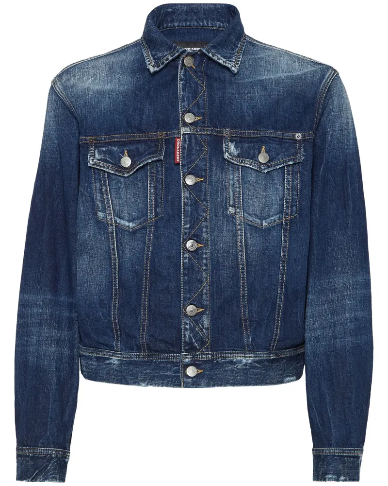 Dsquared2 Cropped-Jacke aus Denim - Blau Blau