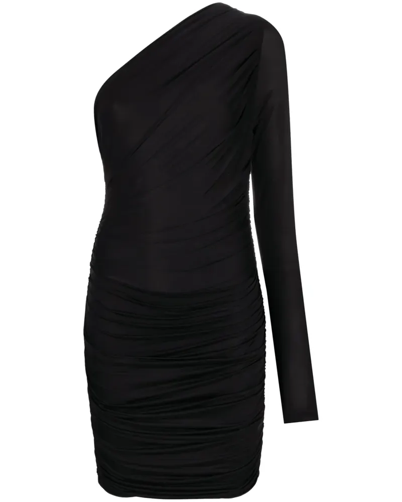 GAUGE81 Asymmetrisches Minikleid - Schwarz Schwarz