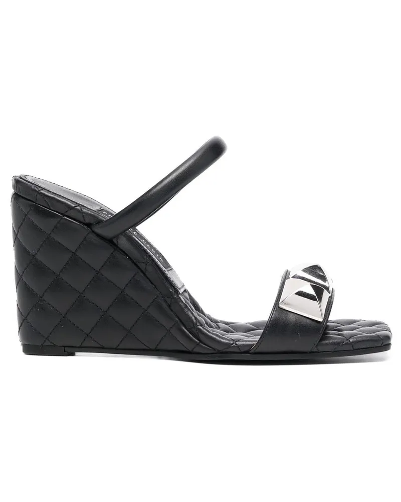 Philipp Plein Matelassé-Sandalen - Schwarz Schwarz