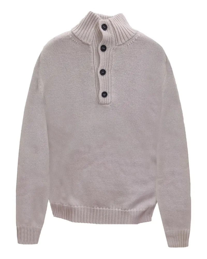 Alpha Studio Pullover mit Stehkragen - Grau Grau
