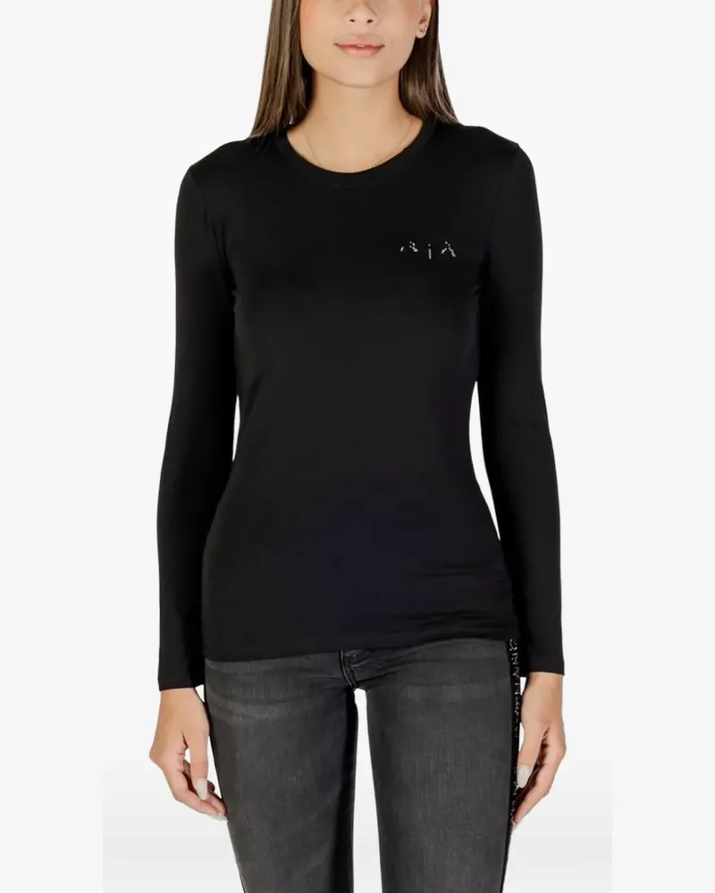 Armani Exchange long-sleeve T-shirt - Schwarz Schwarz