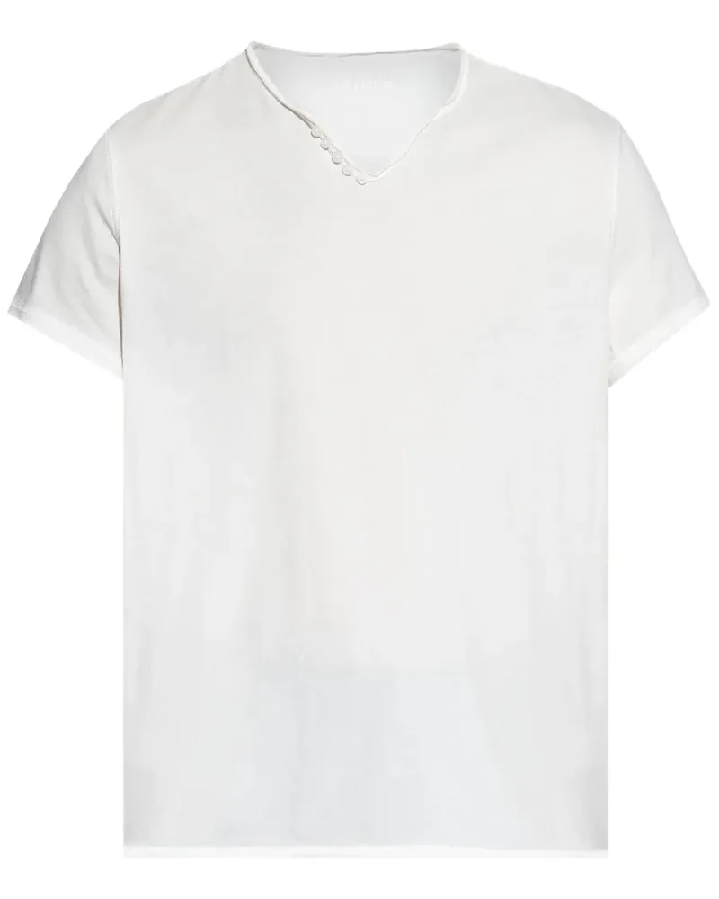 Zadig & Voltaire Monastir Henley-Hemd - Weiß Weiß