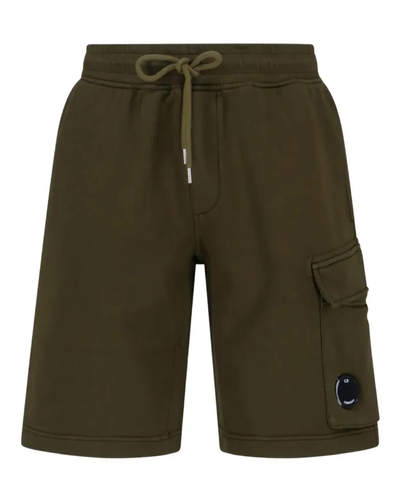C.P. Company logo-patch pocket shorts - Grün Grün