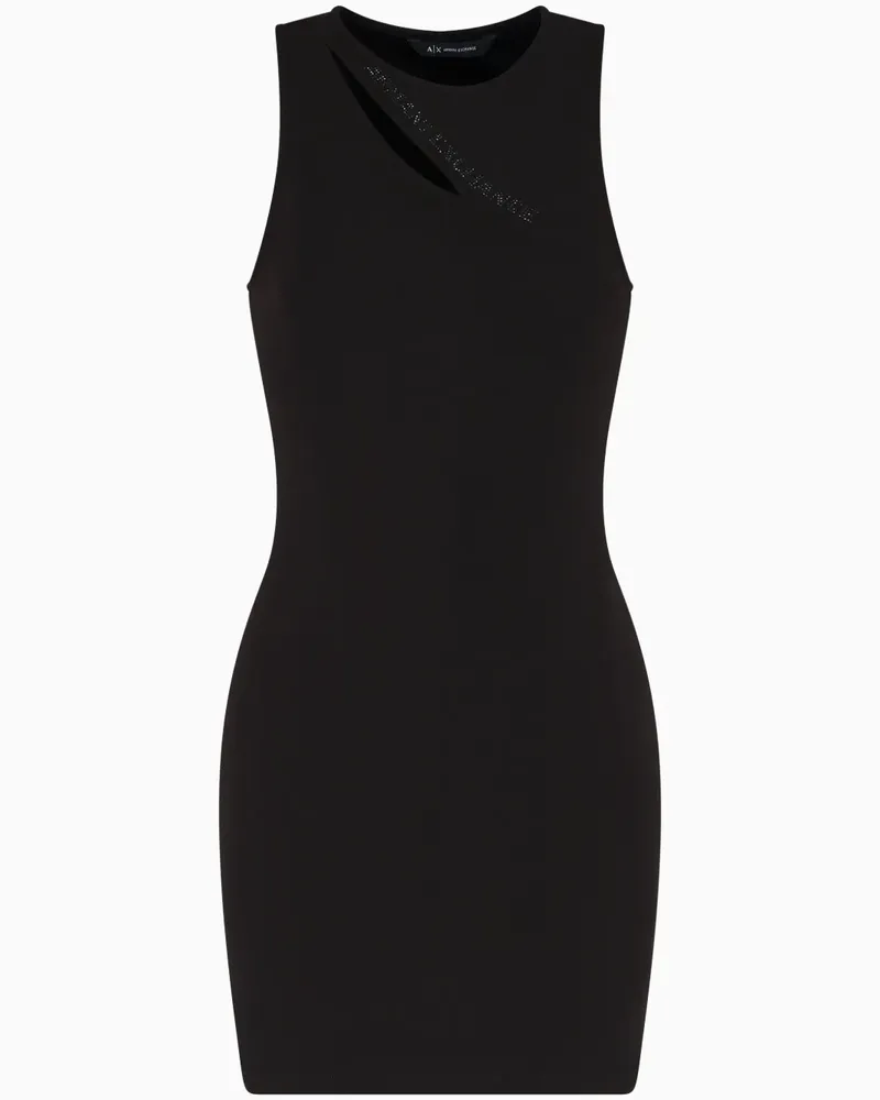 Armani Exchange Minikleid mit Cut-Outs - Schwarz Schwarz