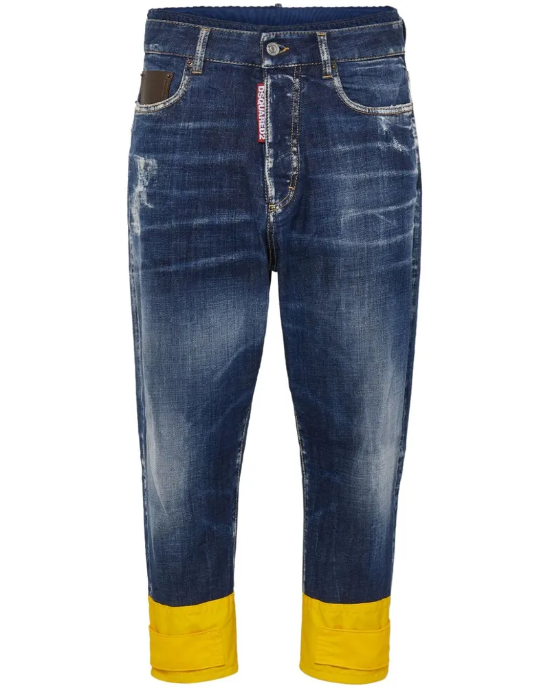Dsquared2 Schmale Jeans mit Stone-Wash-Effekt - Blau Blau