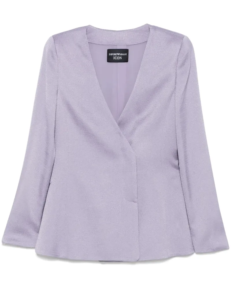 Emporio Armani Blazer aus Krepp - Violett Violett