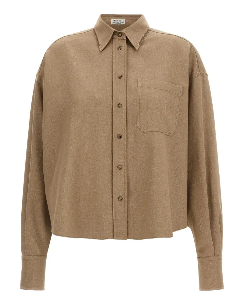 Brunello Cucinelli Hemd mit Monile-Verzierung - Nude Nude