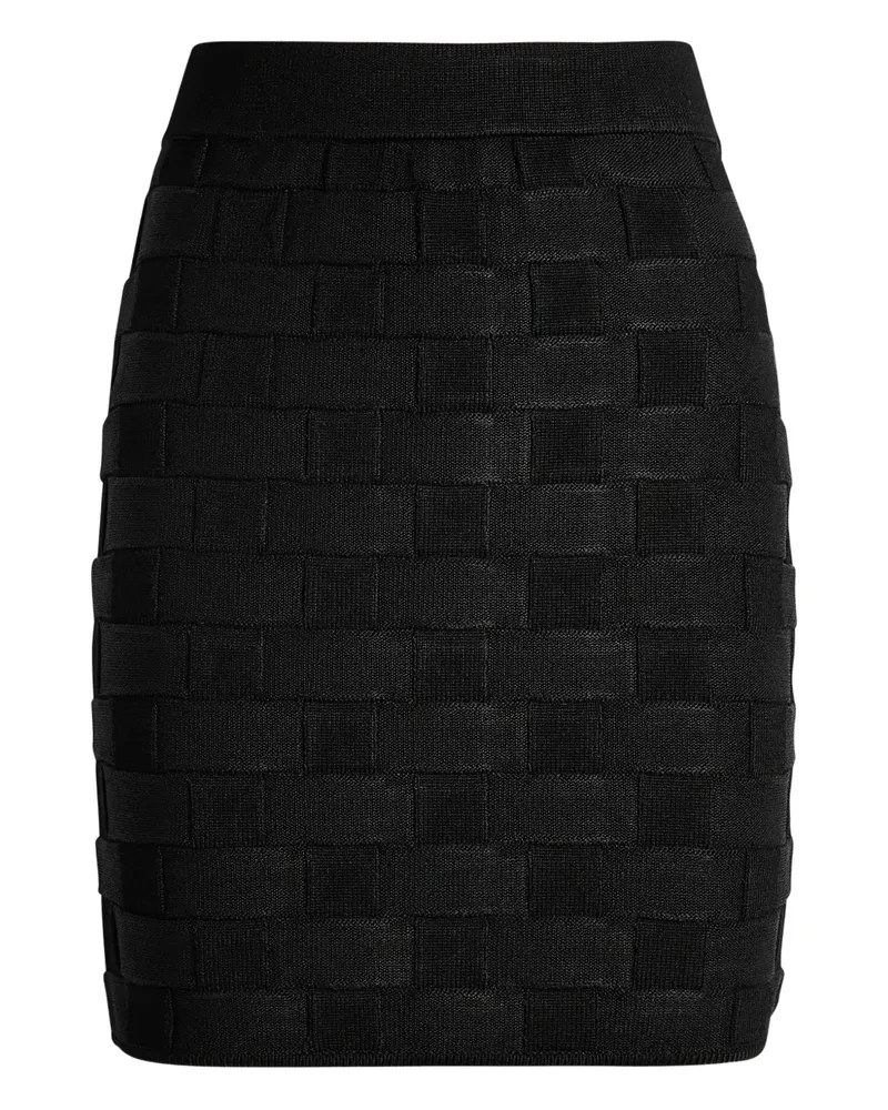 TOVE Ash checked mini skirt - Schwarz Schwarz