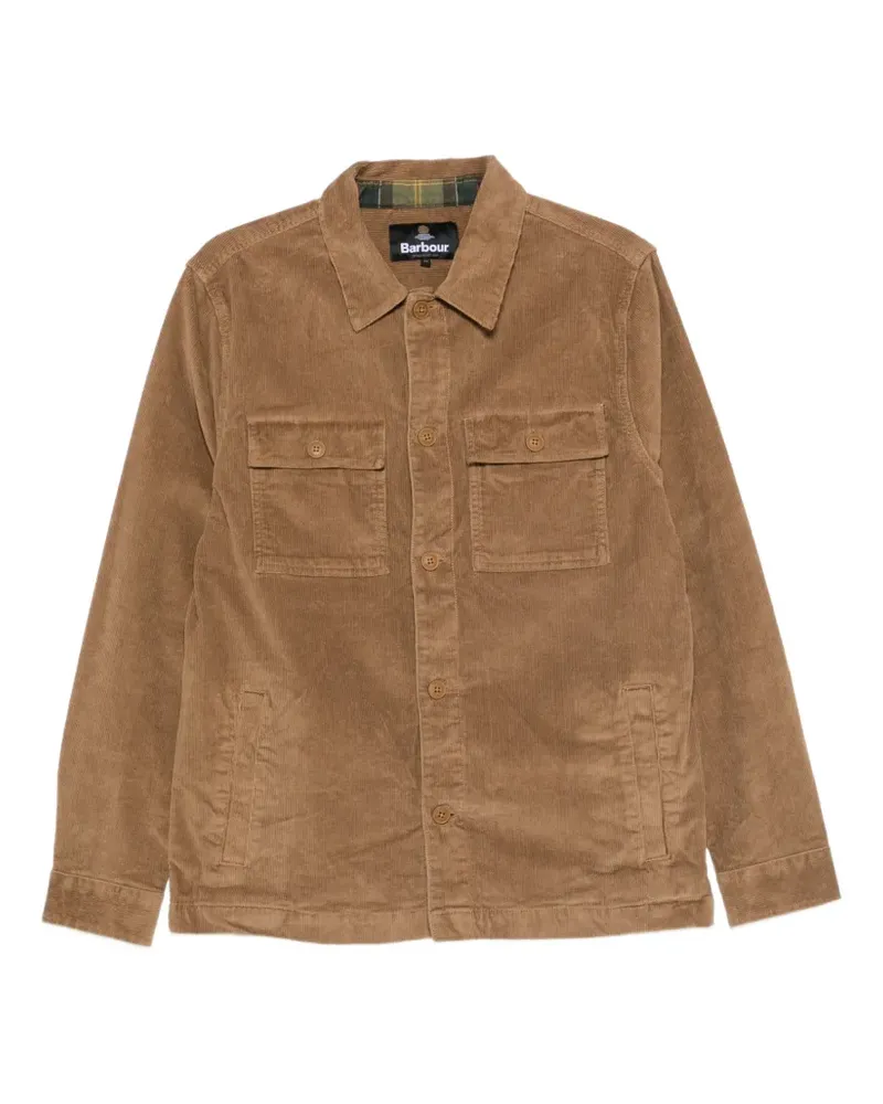 Barbour Cordhemd mit Klappentasche - Braun Braun