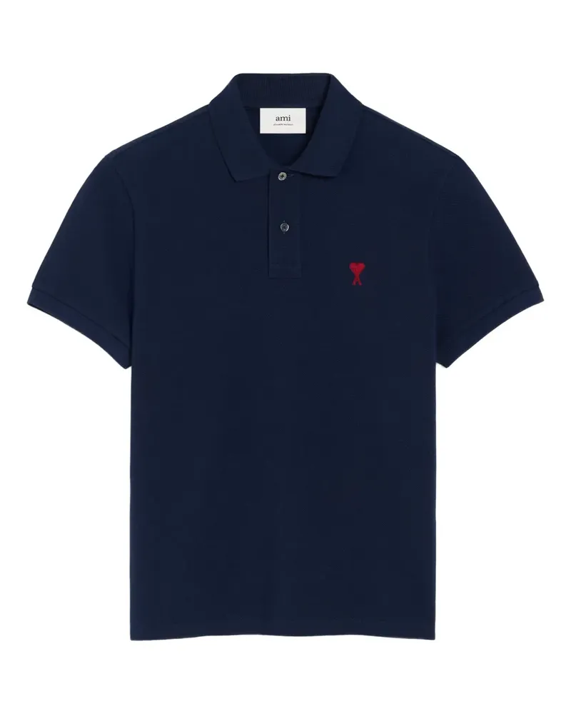 AMI Paris Ami de Coeur Poloshirt - Blau Blau