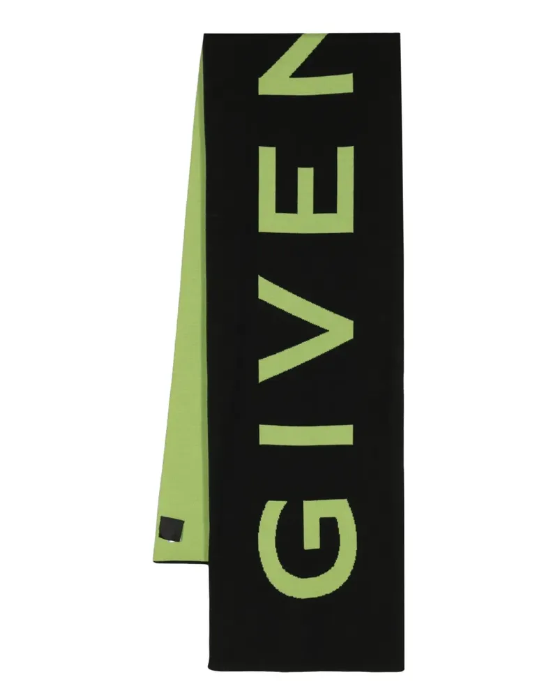 Givenchy Schal mit Intarsien-Logo - Schwarz Schwarz