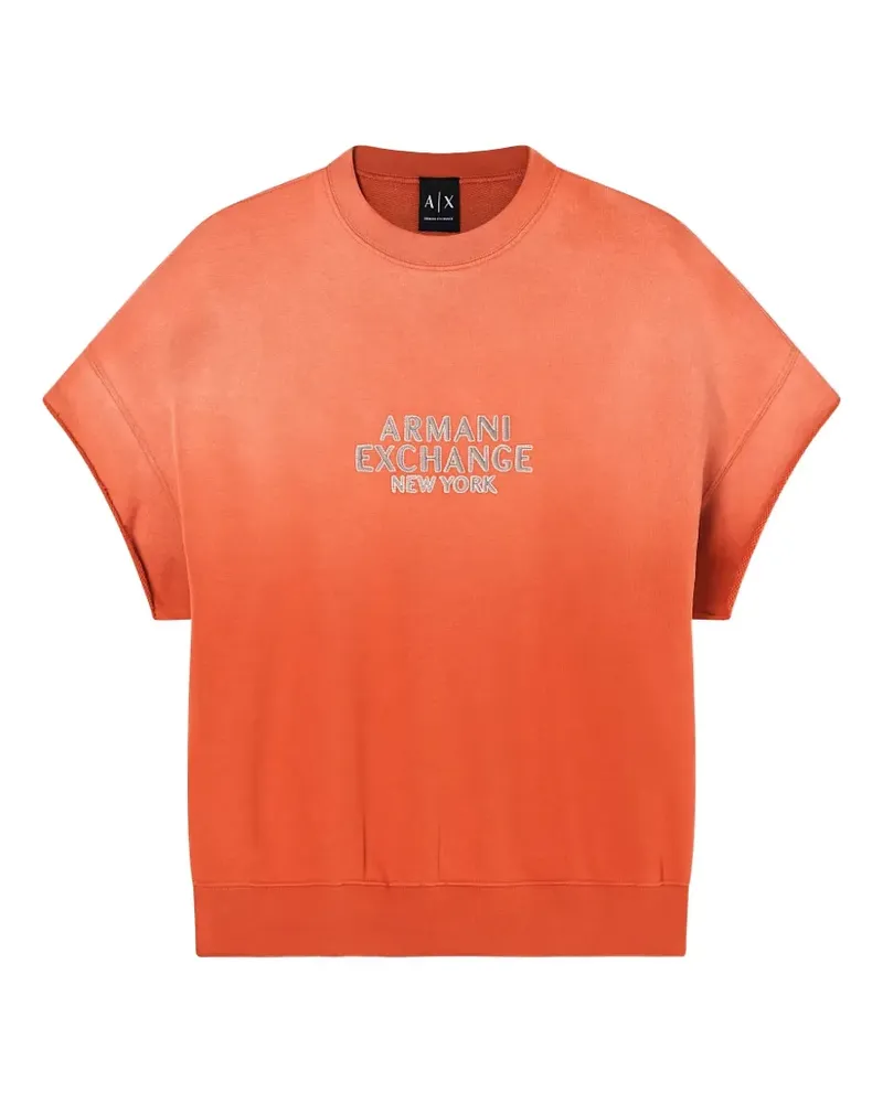 Armani Exchange Sweatshirt mit kurzen Ärmeln - Orange Orange