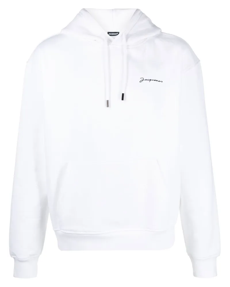 Jacquemus Le Sweatshirt Brodé Hoodie - Weiß Weiß