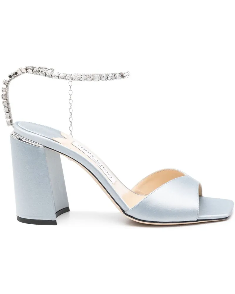 Jimmy Choo Saeda Sandalen 80mm - Blau Blau