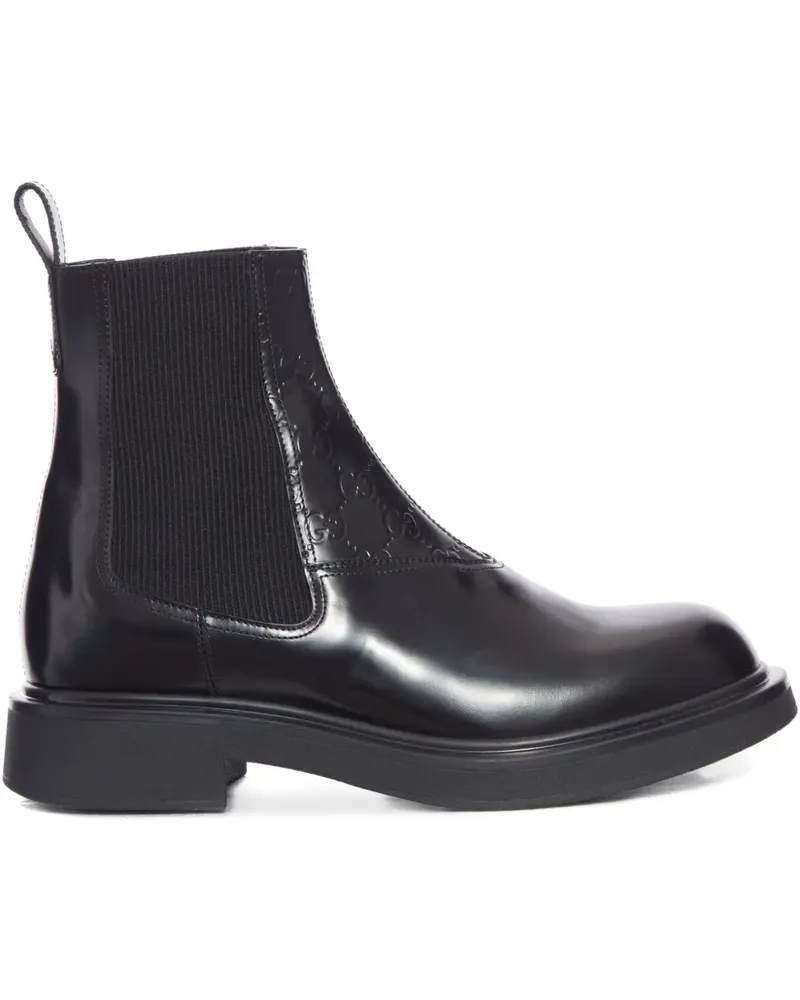Gucci Stiefeletten mit GG-Muster - Schwarz Schwarz