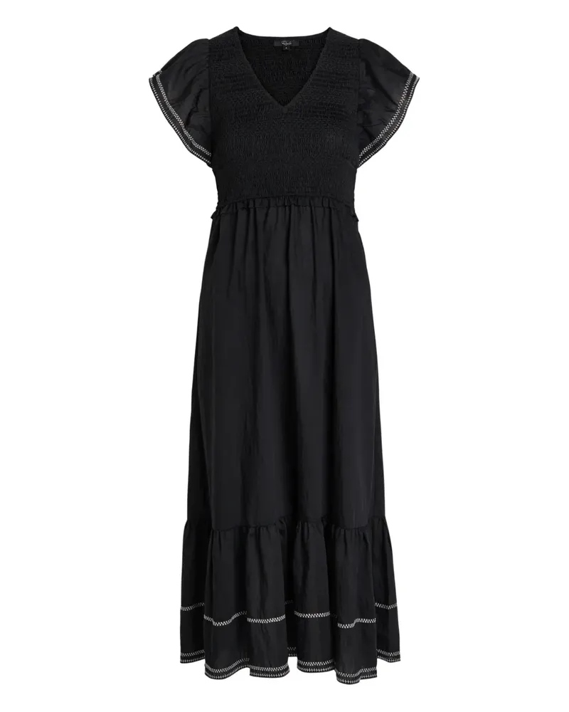 RAILS Clementine ruffled midi dress - Schwarz Schwarz