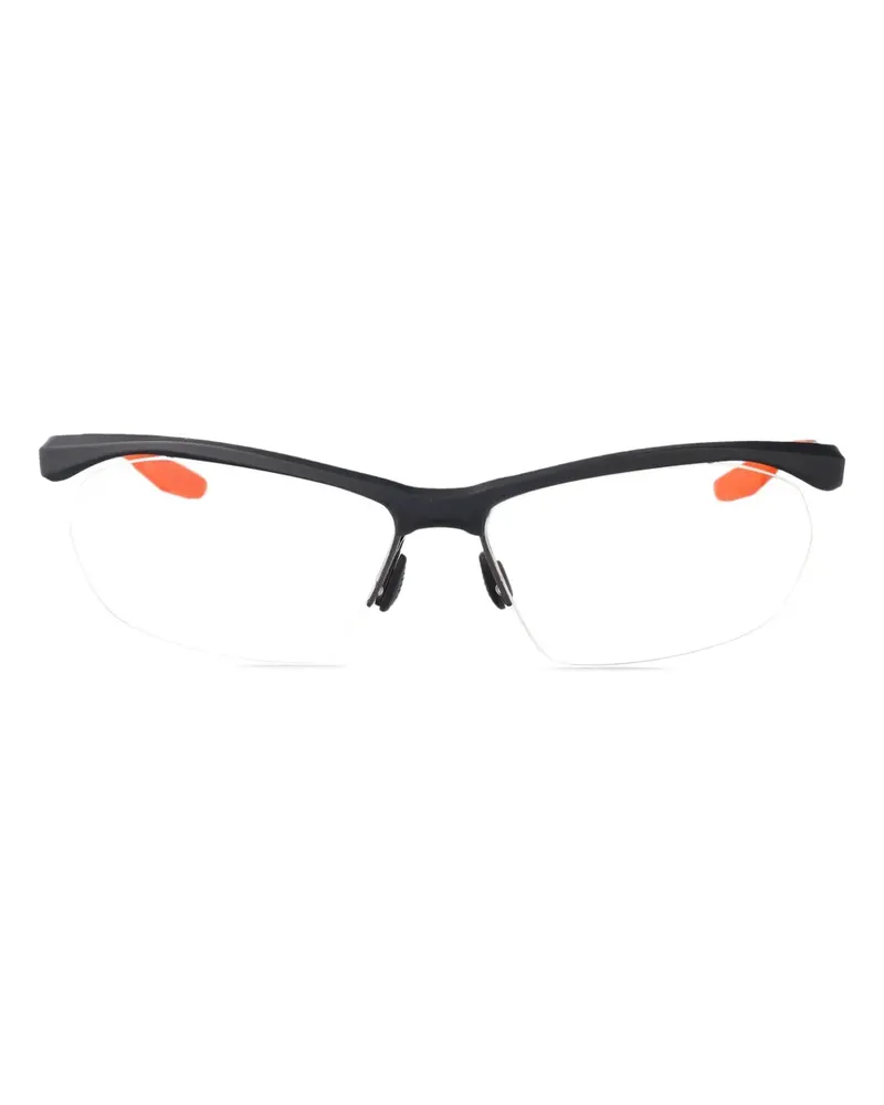 Nike 7401 Brille mit Shield-Gestell - Schwarz Schwarz
