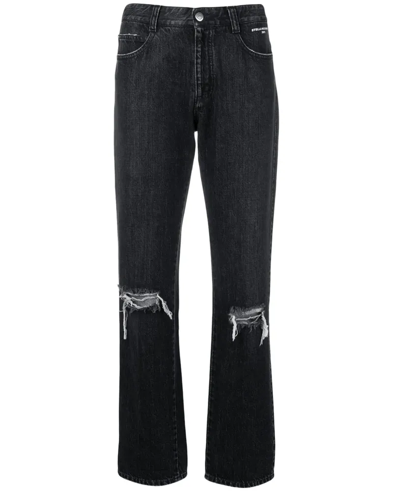 Stella McCartney Jeans im Distressed-Look - Schwarz Schwarz