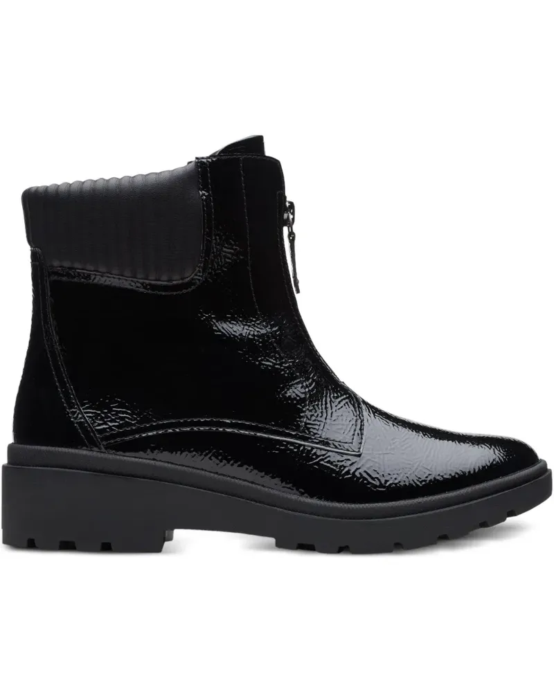 Clarks Calla Zip Black Stiefel - Schwarz Schwarz