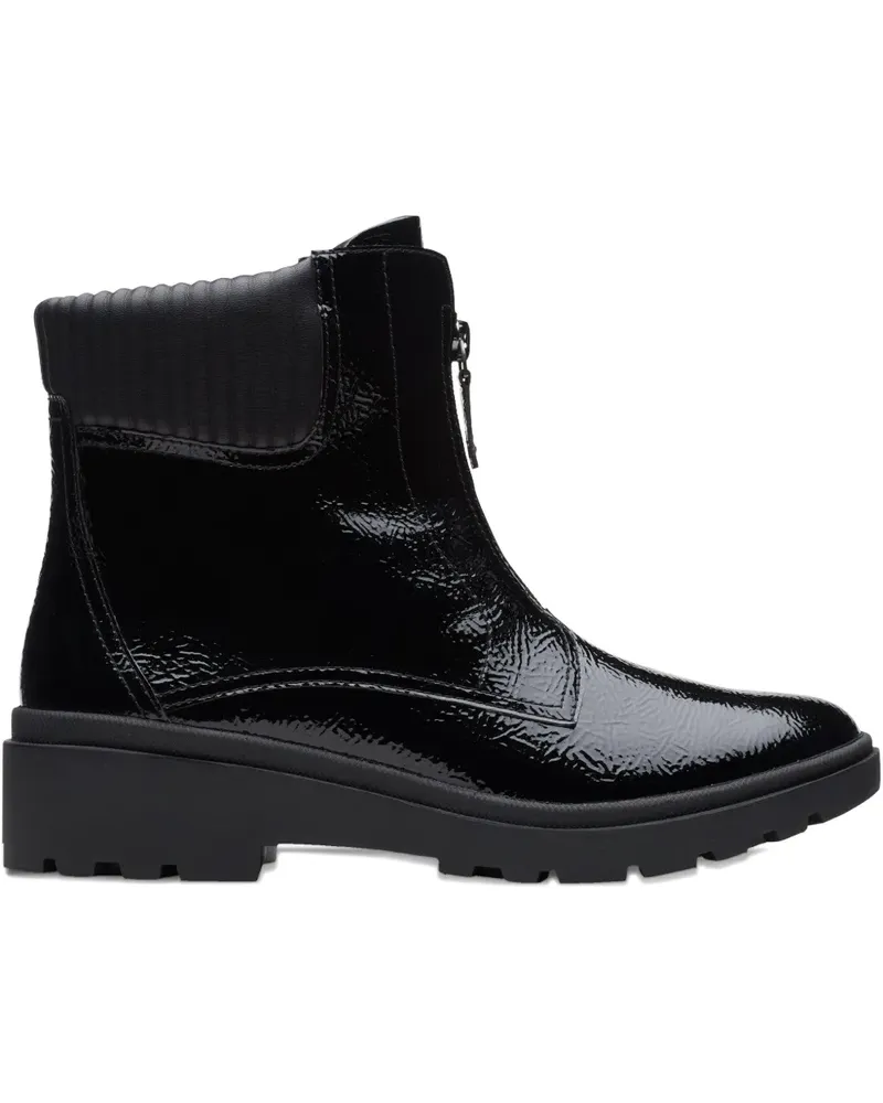 Clarks Calla Zip Black Stiefel - Schwarz Schwarz