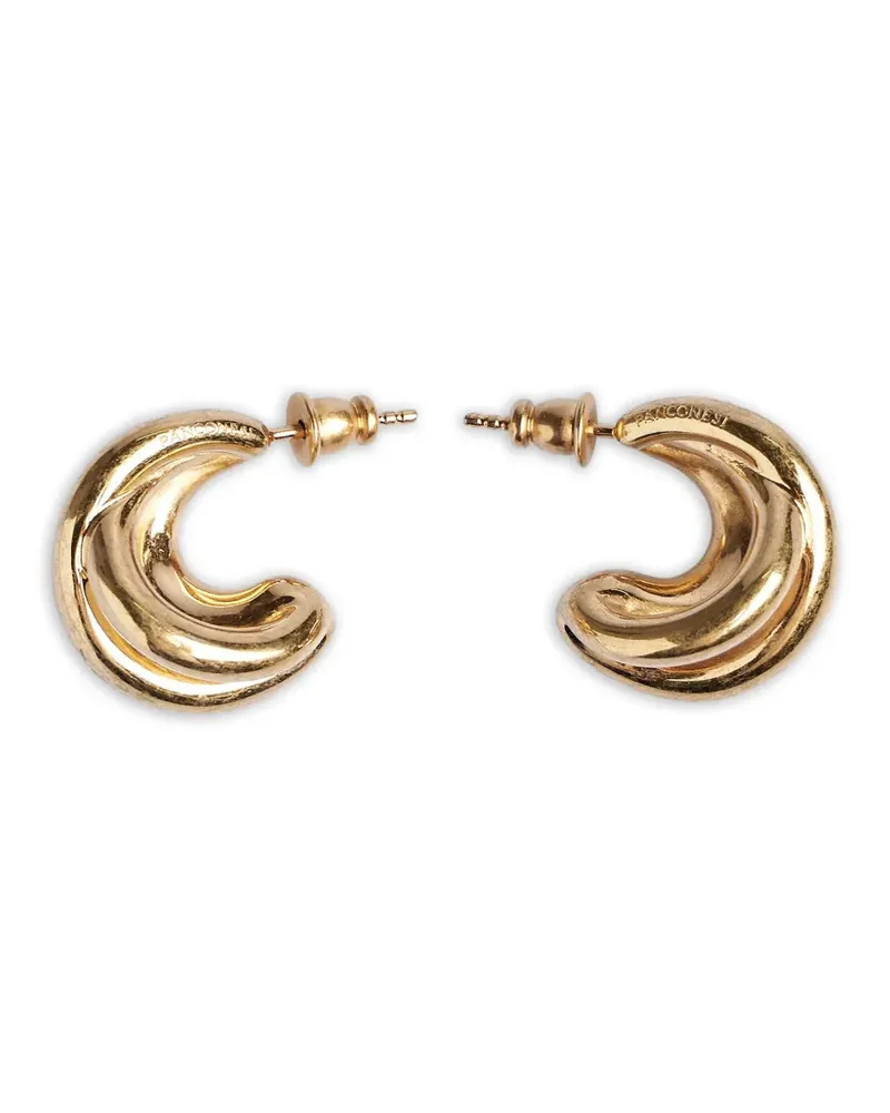 PANCONESI twisted hoop earrings - Gold Gold