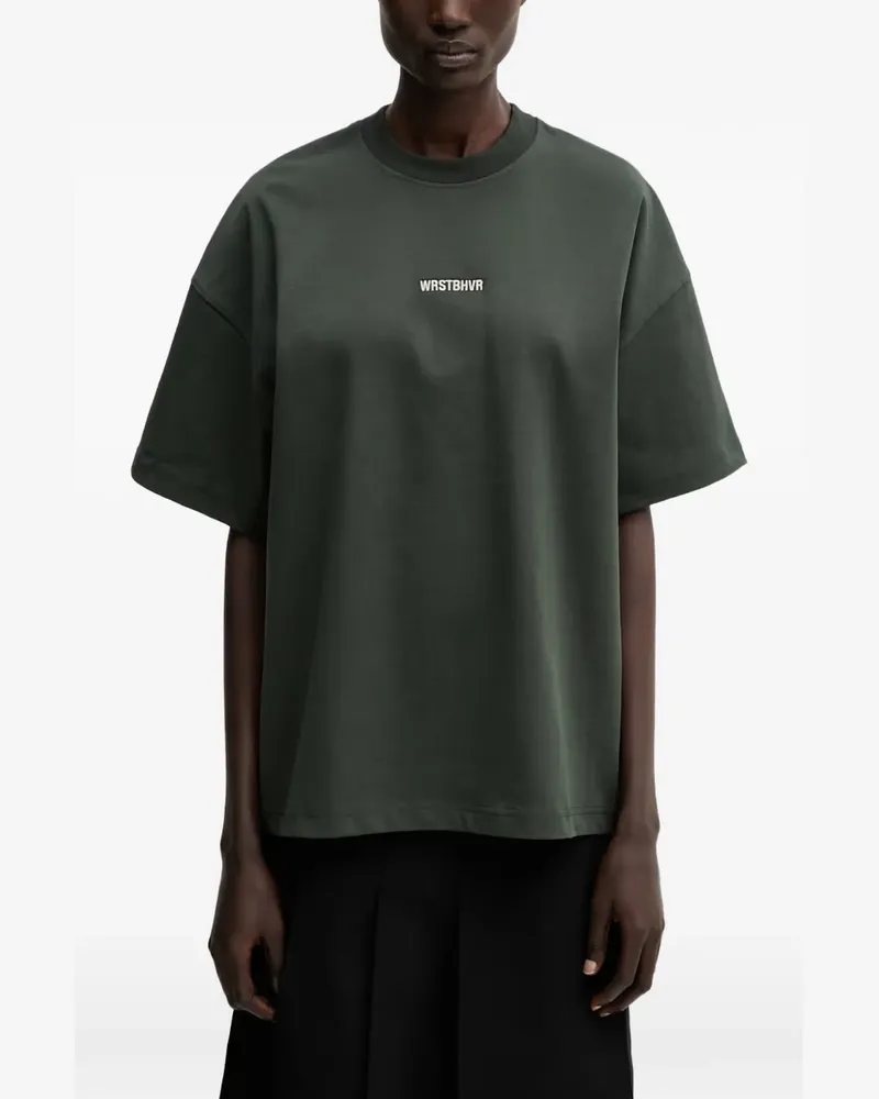 WRSTBHVR Garm V5 logo-embroidered T-shirt - Grün Grün