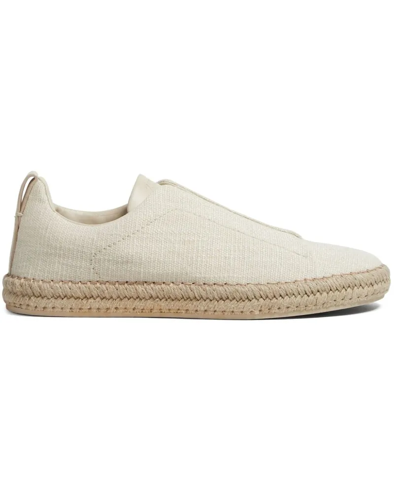 Ermenegildo Zegna Triple Stitch Espadrilles - Nude Nude