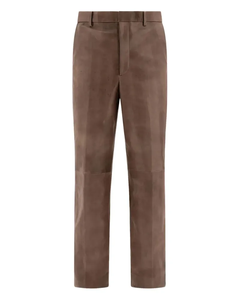 AURALEE Hose aus Lammwildleder - Braun Braun