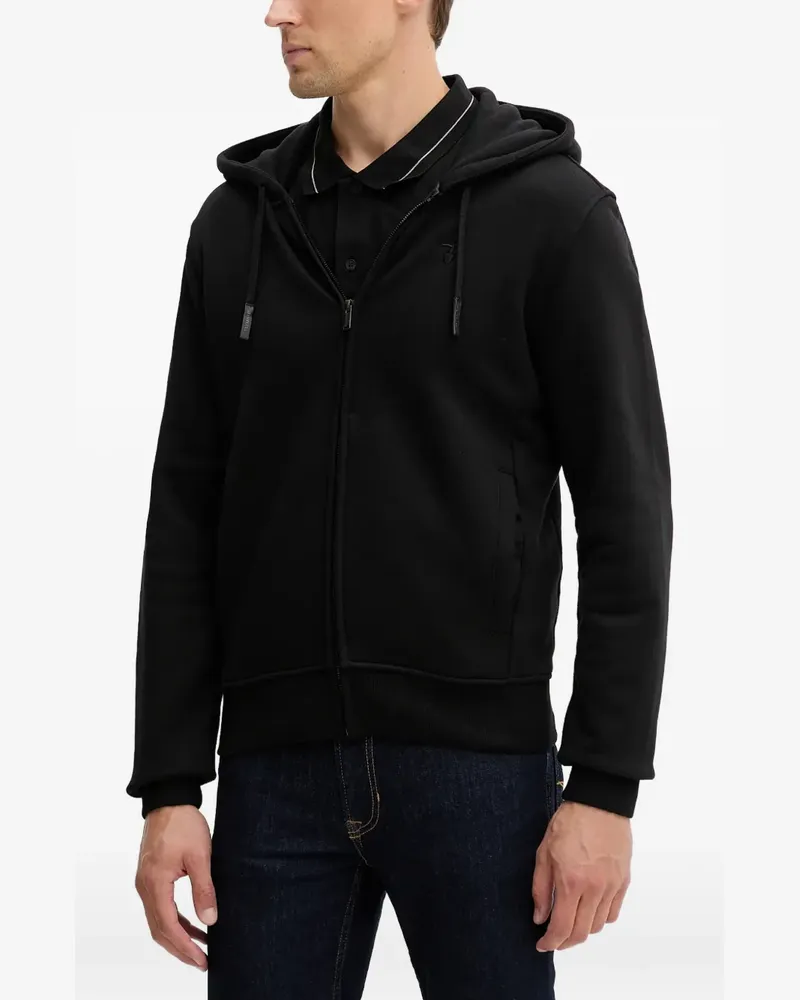 Trussardi jersey zip-up hoodie - Schwarz Schwarz