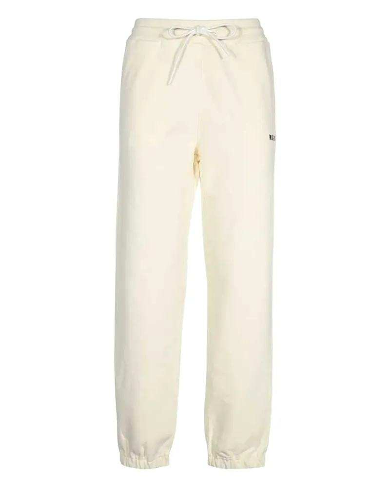 MSGM Jogginghose mit Logo-Print - Nude Nude