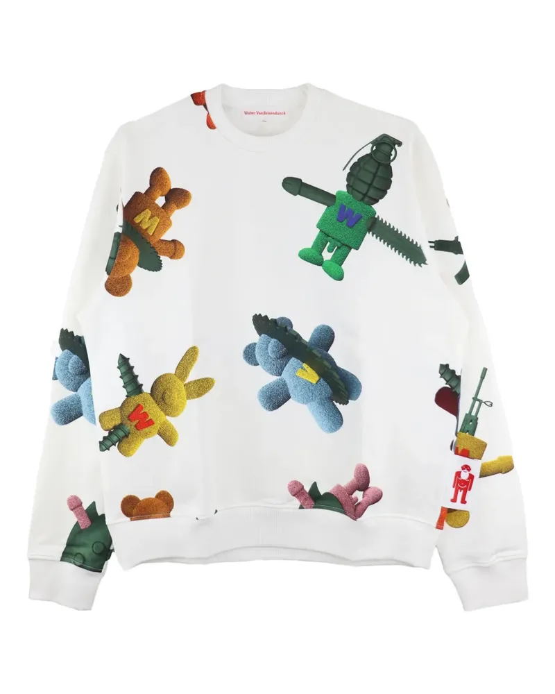 Walter van Beirendonck Sweatshirt mit Print - Weiß Weiß
