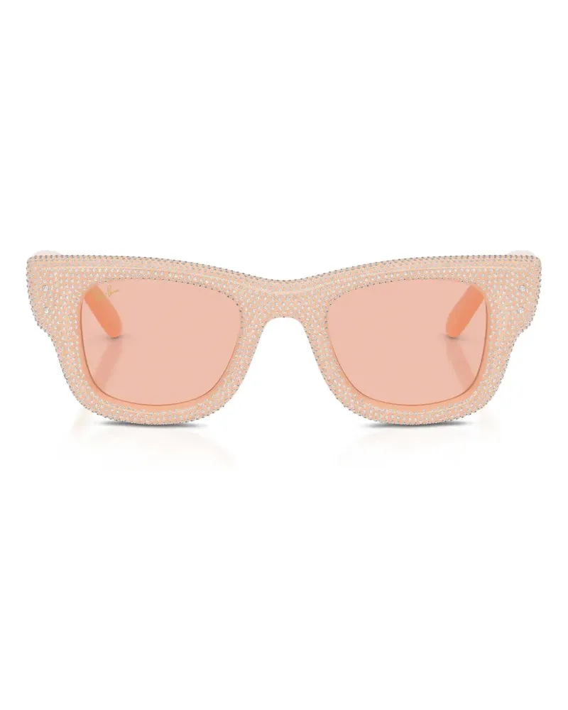 Ray Ban Wayfarer puffer embellished square sunglasses - Rosa Rosa