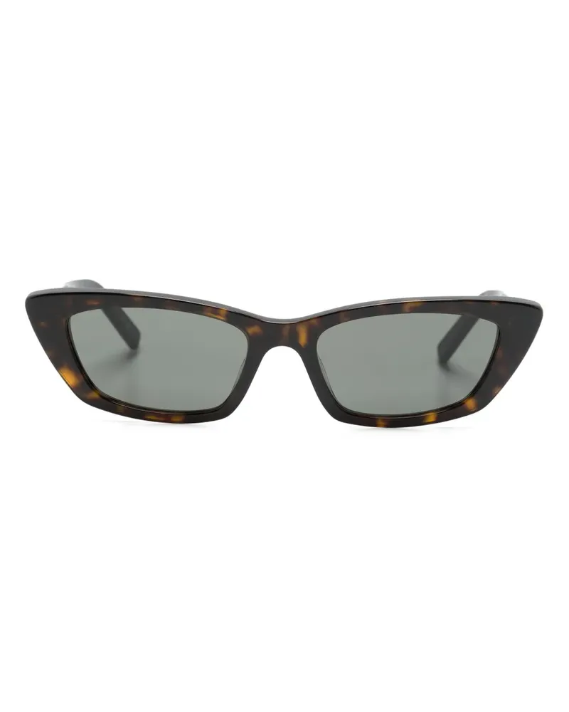 Saint Laurent Sonnenbrille mit Cat-Eye-Gestell - Braun Braun