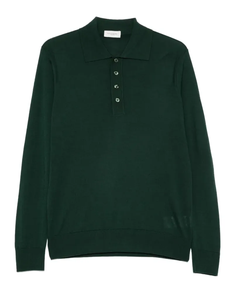 Paolo Pecora Milano long-sleeve polo shirt - Grün Grün