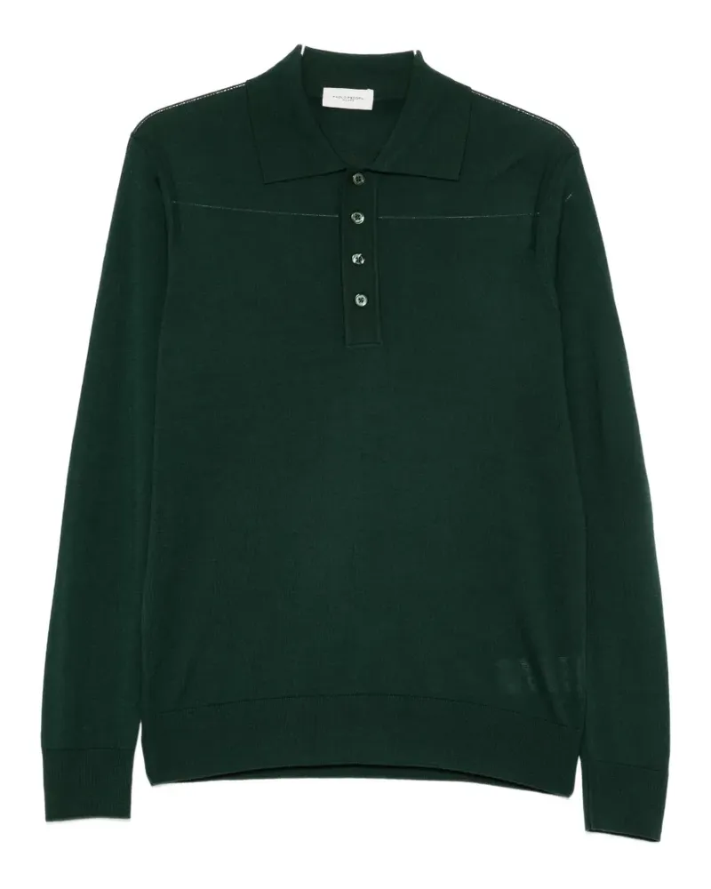 Paolo Pecora Milano long-sleeve polo shirt - Grün Grün