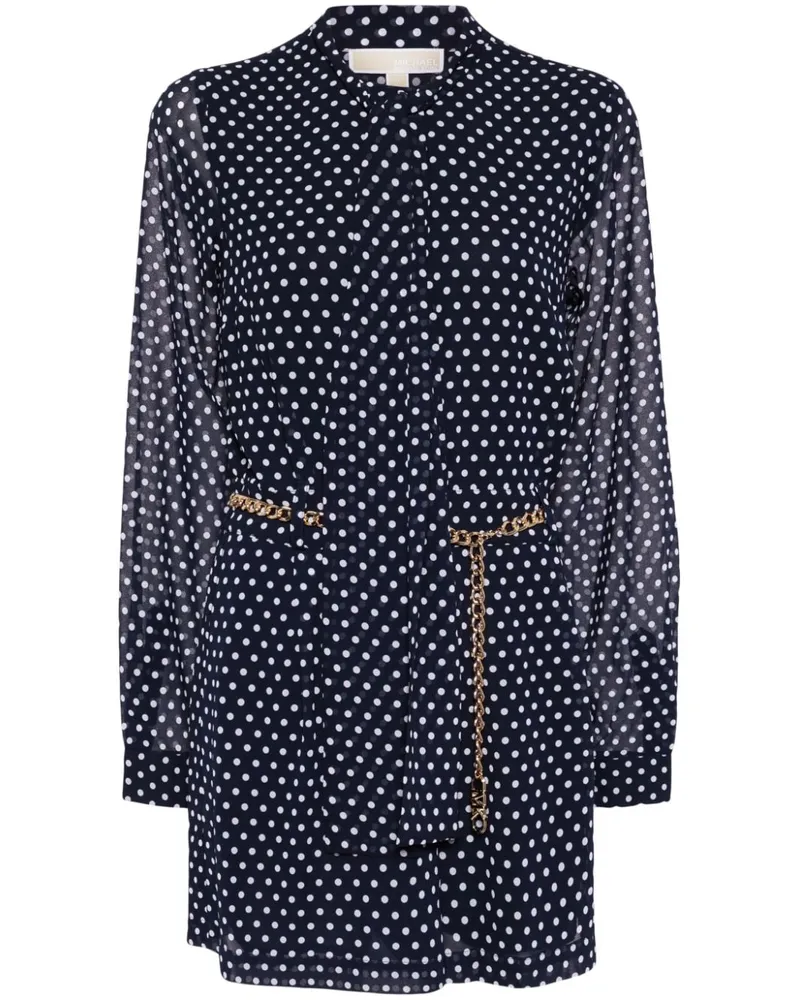 Michael Kors Playsuit mit Polka Dots - Blau Blau