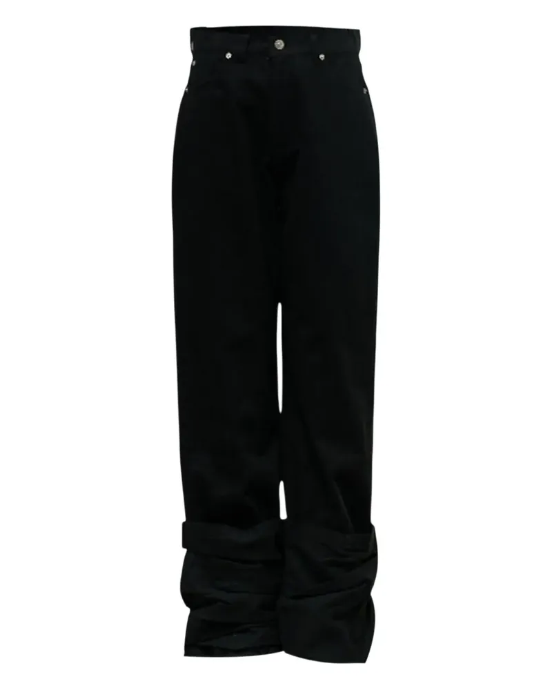 HACHE reverse cotton pants - Schwarz Schwarz