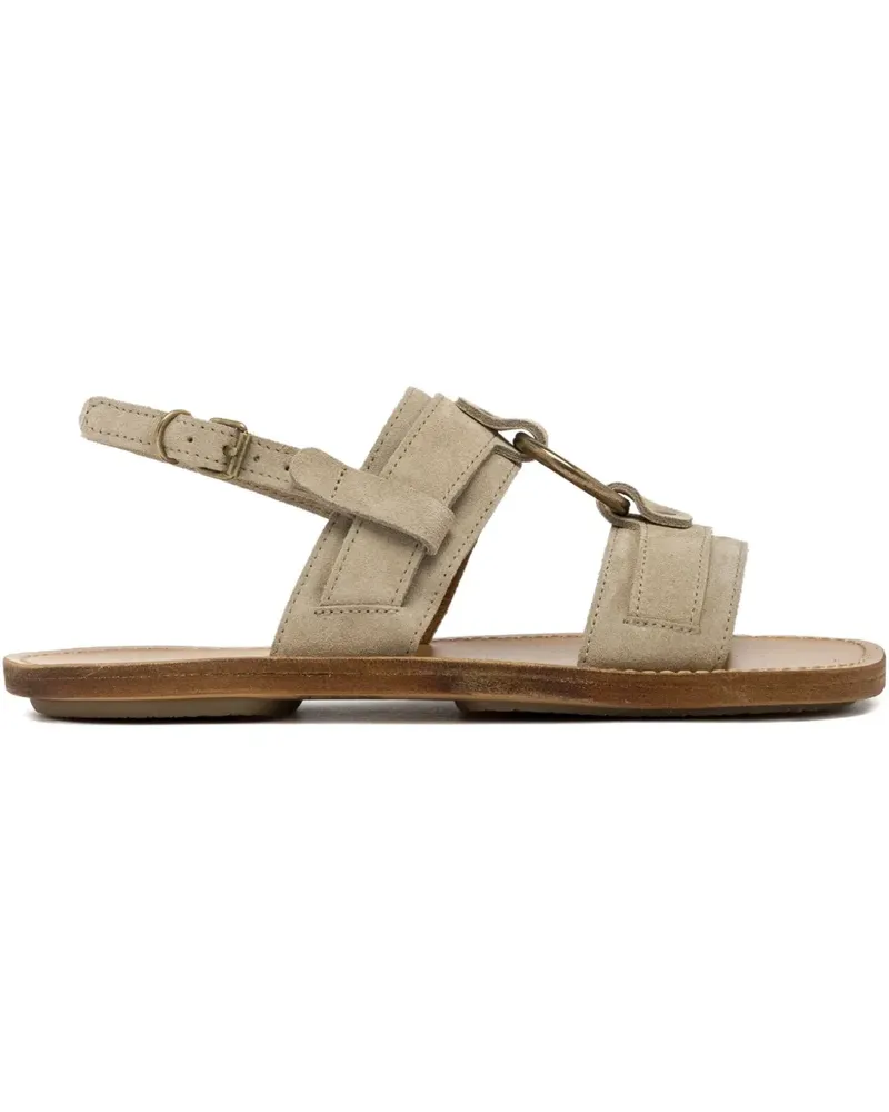 Buttero ring-detail sandals - Nude Nude