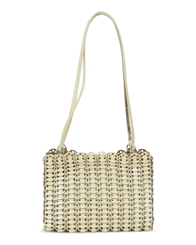Paco Rabanne metal-embellishment shoulder bag - Nude Nude