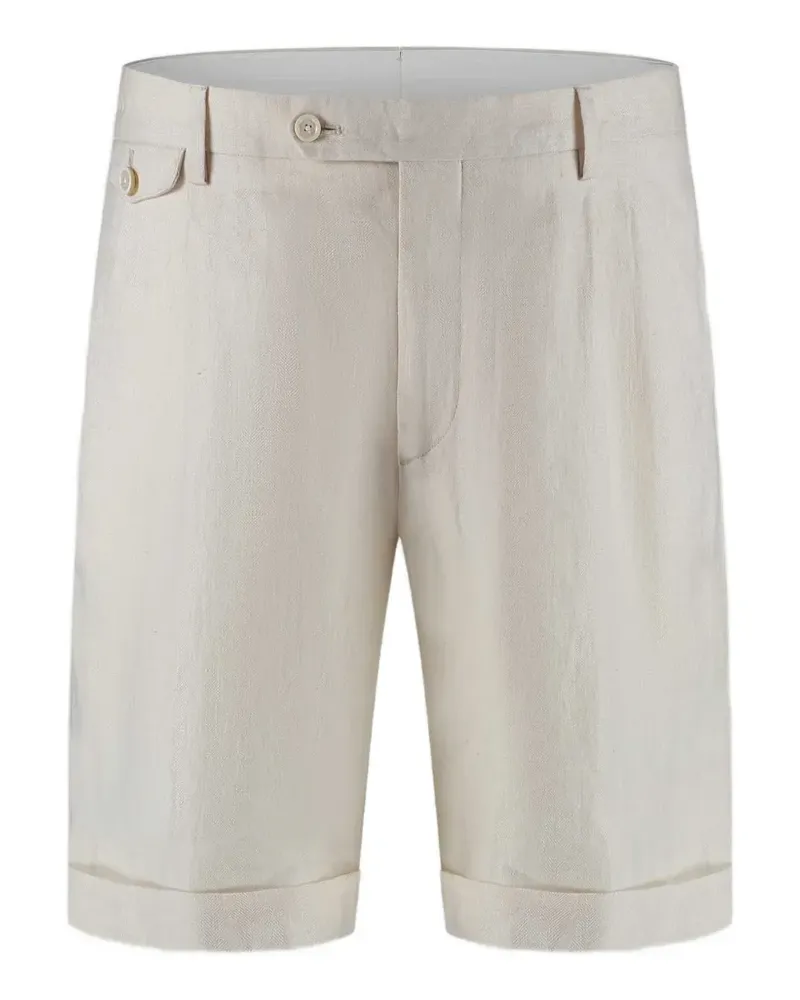 LARDINI cuffed shorts - Nude Nude