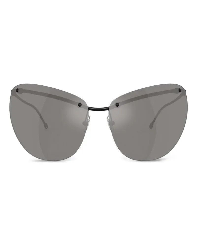 Diesel Sonnenbrille mit geometrischem Gestell - Grau Grau