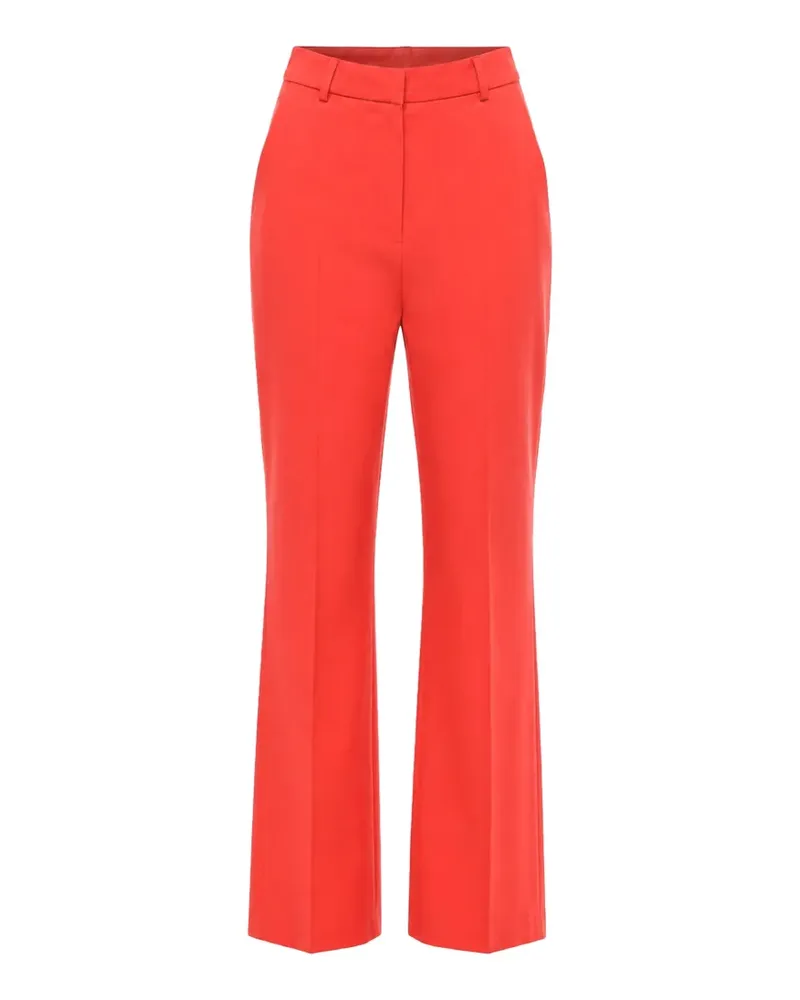 David Koma high-waist wool pants - Rot Rot
