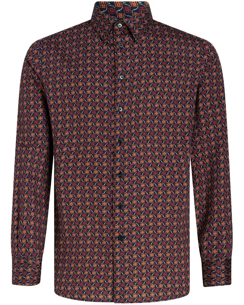 Etro Hemd mit grafischem Print - Rot Rot