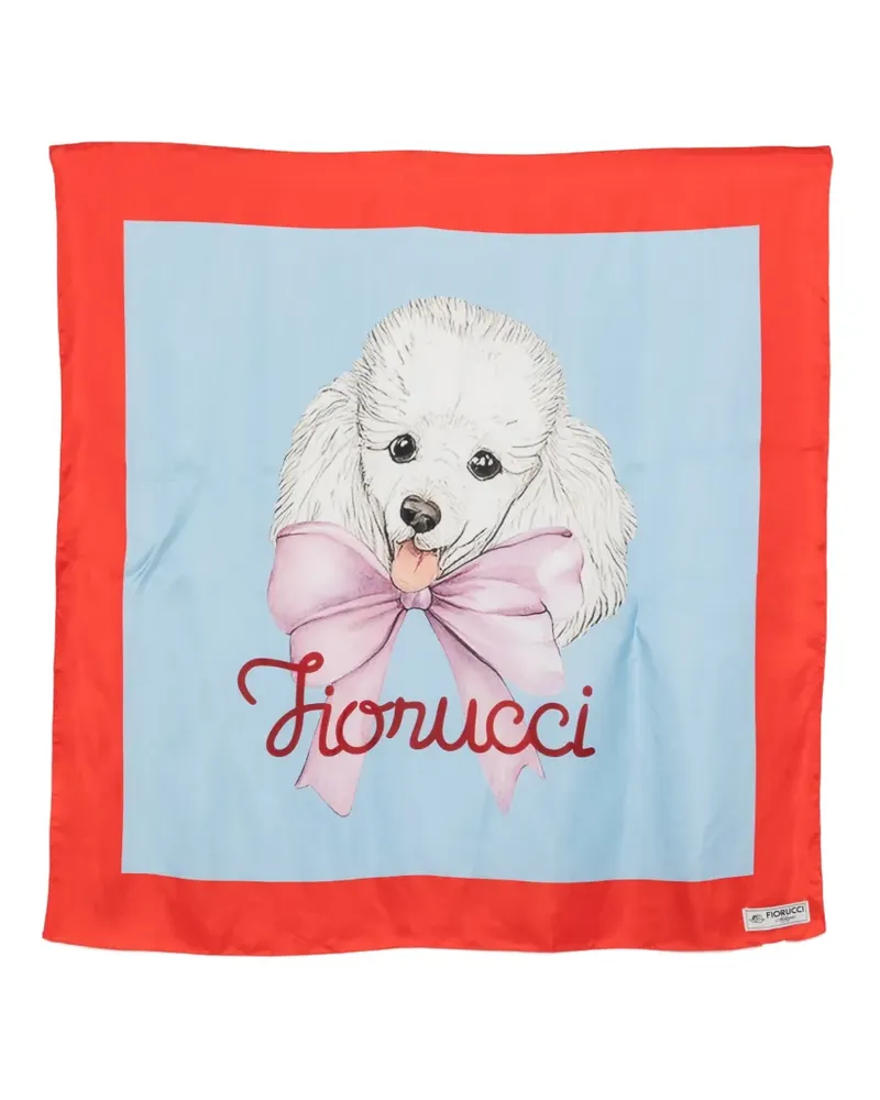 Fiorucci dog-print scarf - Rot Rot