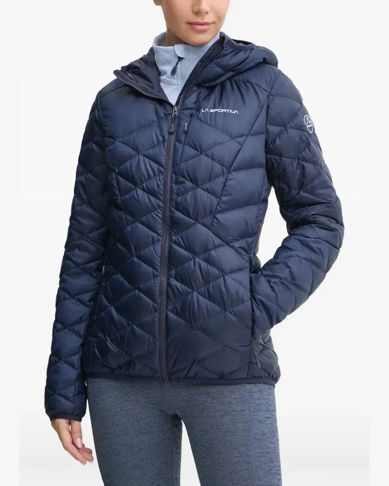 La Sportiva Pinnacle quilted hooded jacket - Blau Blau