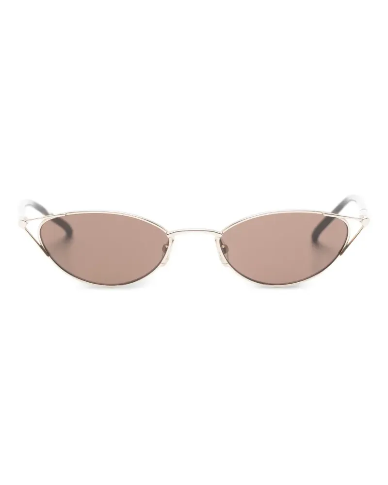 Alexander McQueen Klassische Cat-Eye-Sonnenbrille - Gold Gold